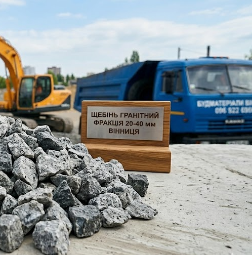 Щебінь фракції 20-40 мм у Вінниці