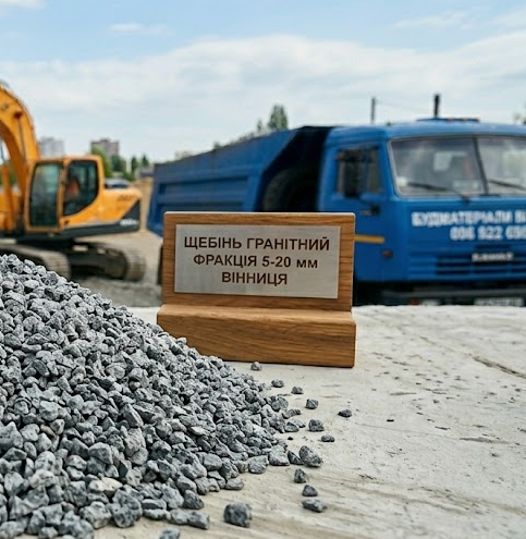 Щебінь фракції 5-10 мм у Вінниці